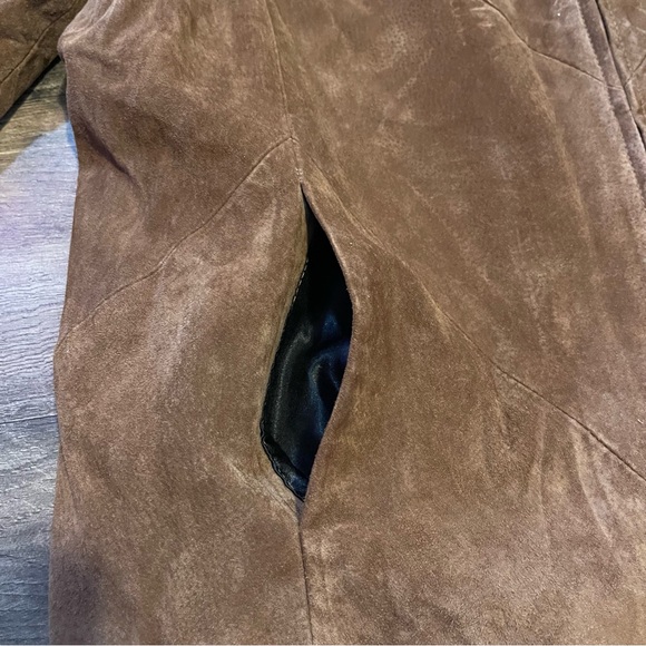 Vintage | Bob Mackie | Wearable Art Brown Embroidered Suede Jacket - Picture 9 of 13